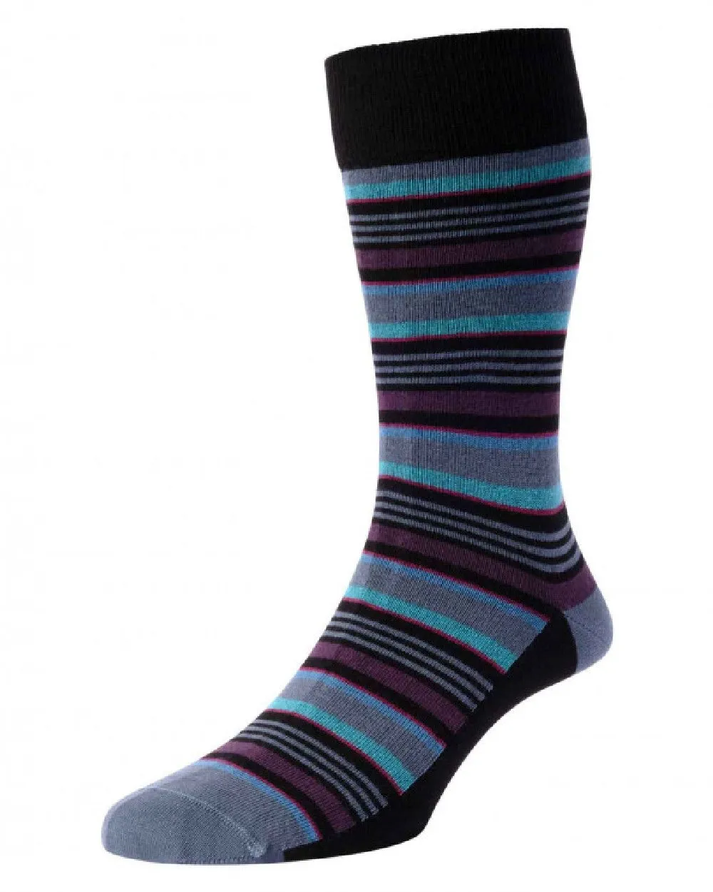 HJ Hall Streifen und Einfarbige Socken 3er Pack HJ Accessoires