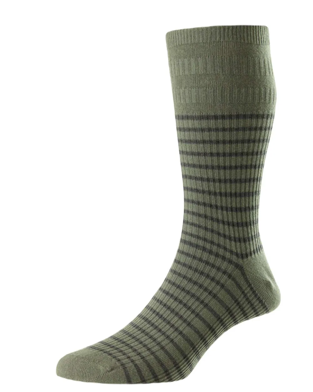 HJ Hall Streifen Baumwolle Softop Socken HJ Accessoires
