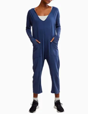 Hot Shot Langarm-Body - Mitternachtsblau