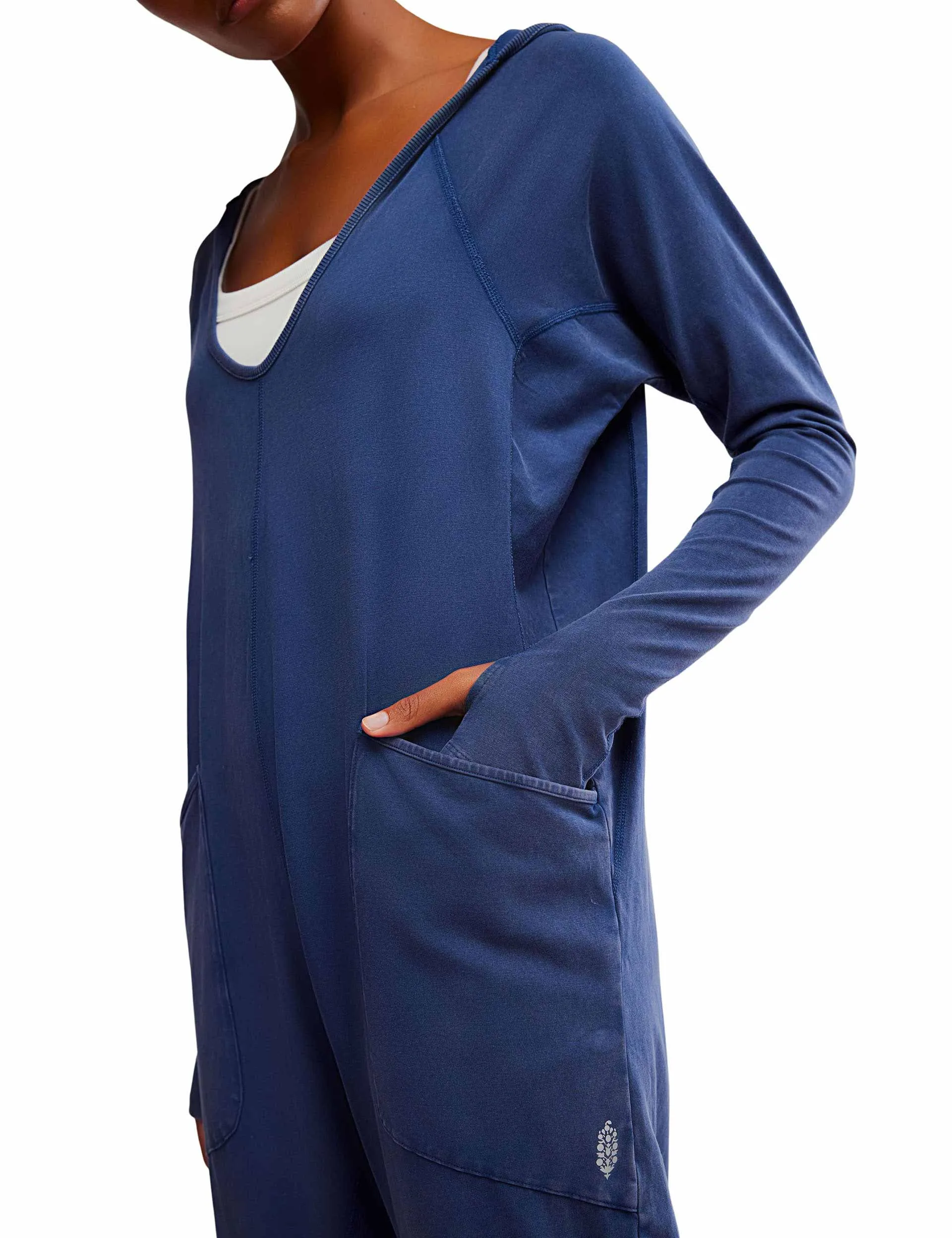 Hot Shot Langarm-Body - Mitternachtsblau