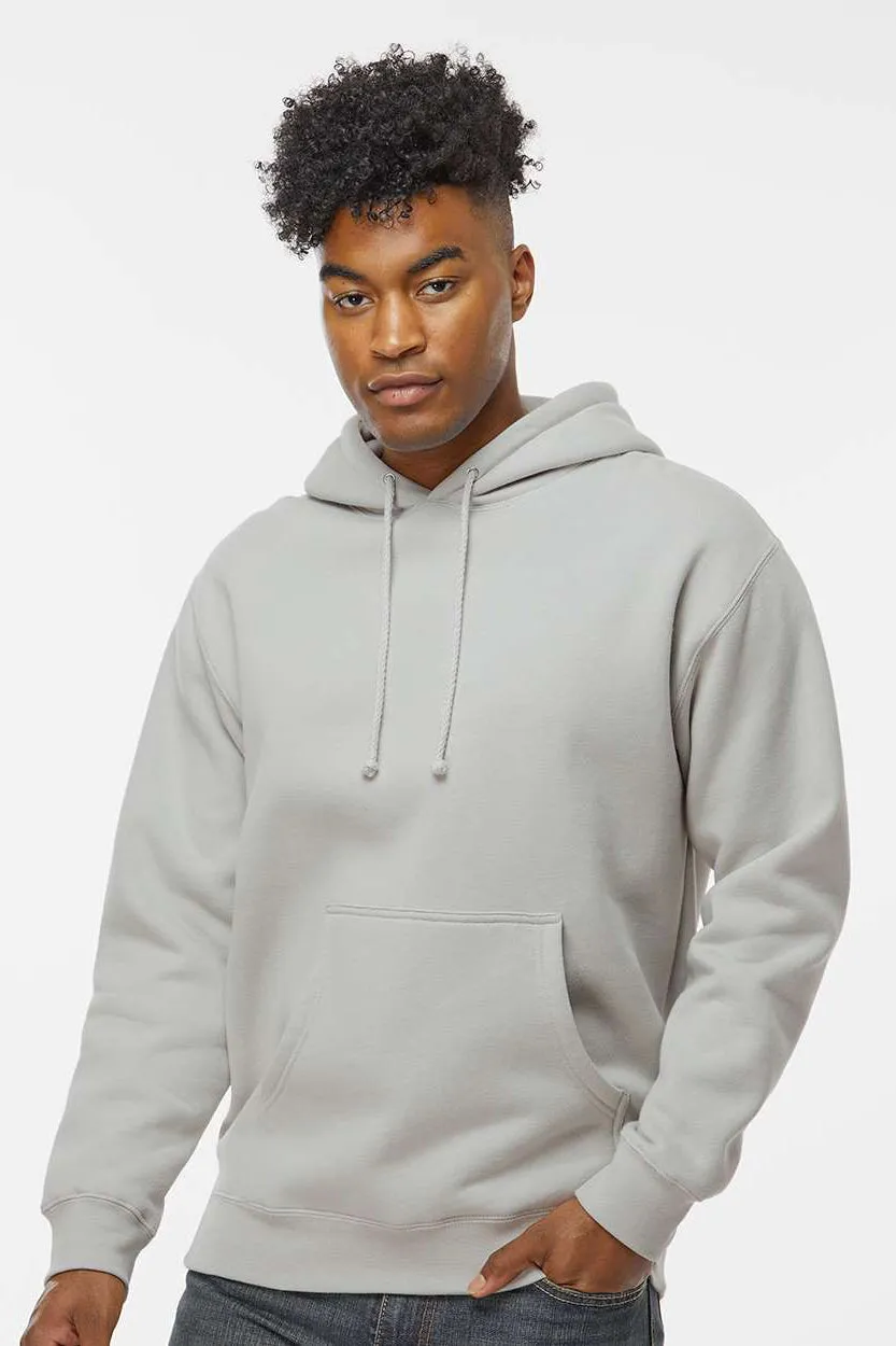 Independent Trading Company Herren Kapuzenpullover Hoodie mit Kangaroo-Tasche - Rauchgrau