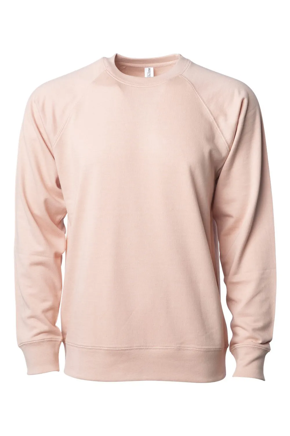 Independent Trading Company Herren Icon Loopback Terry Sweatshirt - Rosarot