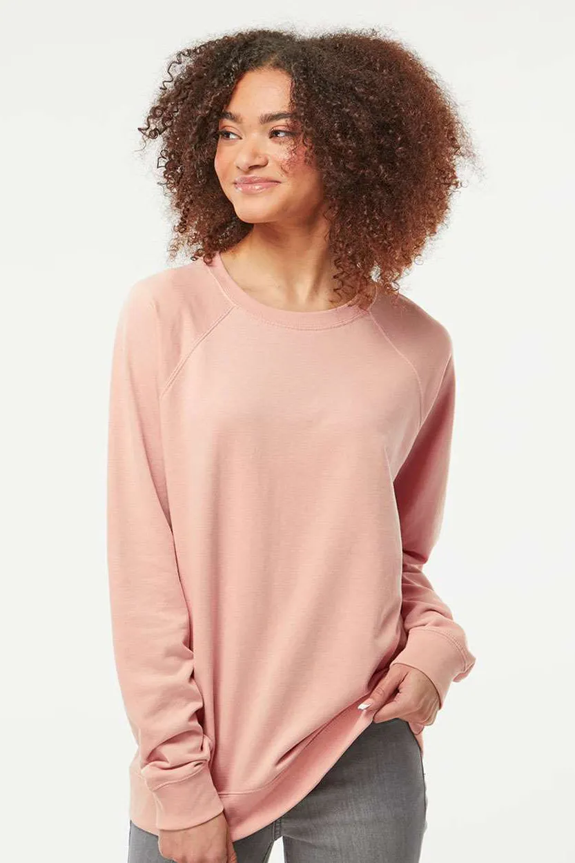 Independent Trading Company Herren Icon Loopback Terry Sweatshirt - Rosarot