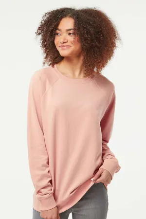Independent Trading Company Herren Icon Loopback Terry Sweatshirt - Rosarot