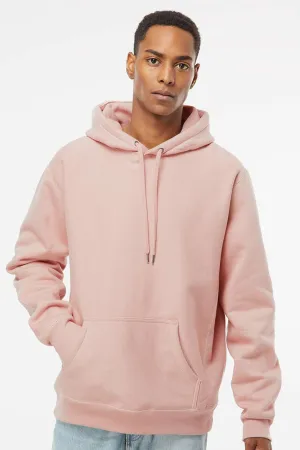 Independent Trading Company Herren Legend Kapuzenpullover Hoodie mit Beuteltasche - Staubiges Rosa