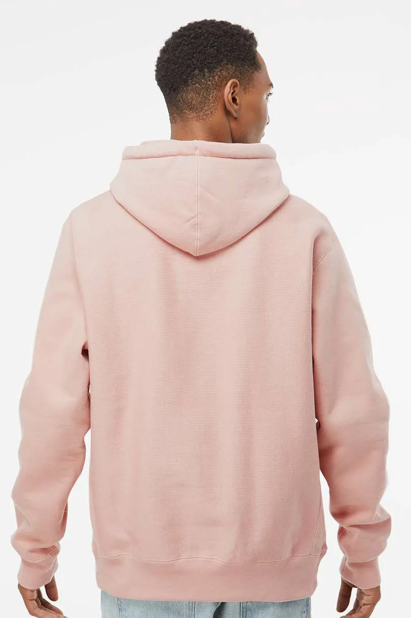 Independent Trading Company Herren Legend Kapuzenpullover Hoodie mit Beuteltasche - Staubiges Rosa