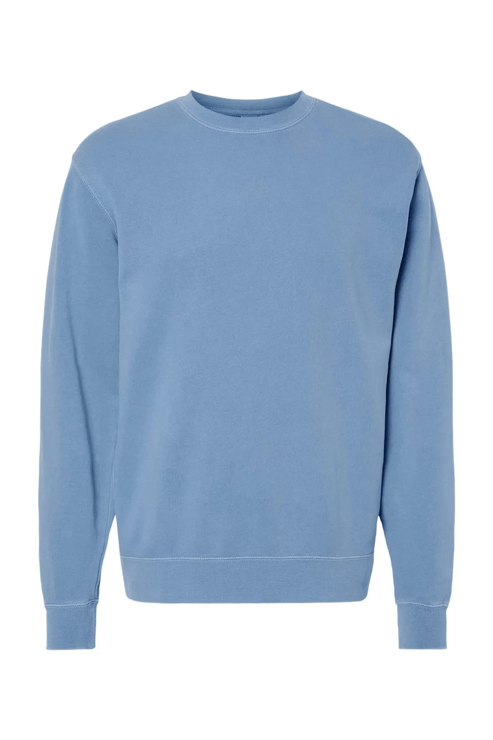 Independent Trading Company Herren Pigmentgefärbtes Rundhals-Sweatshirt - Hellblau