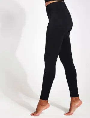 Indien Nahtlose Leggings - Schwarz