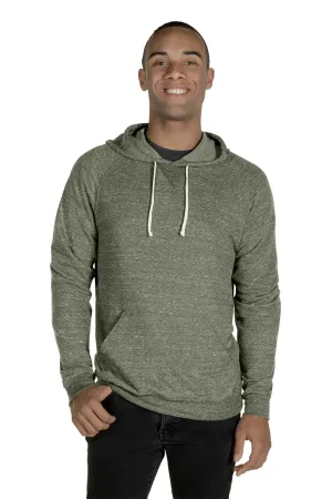 Jerzees Herren Vintage Schnee French Terry Kapuzenpullover Hoodie mit Beuteltasche - Heather Militärgrün