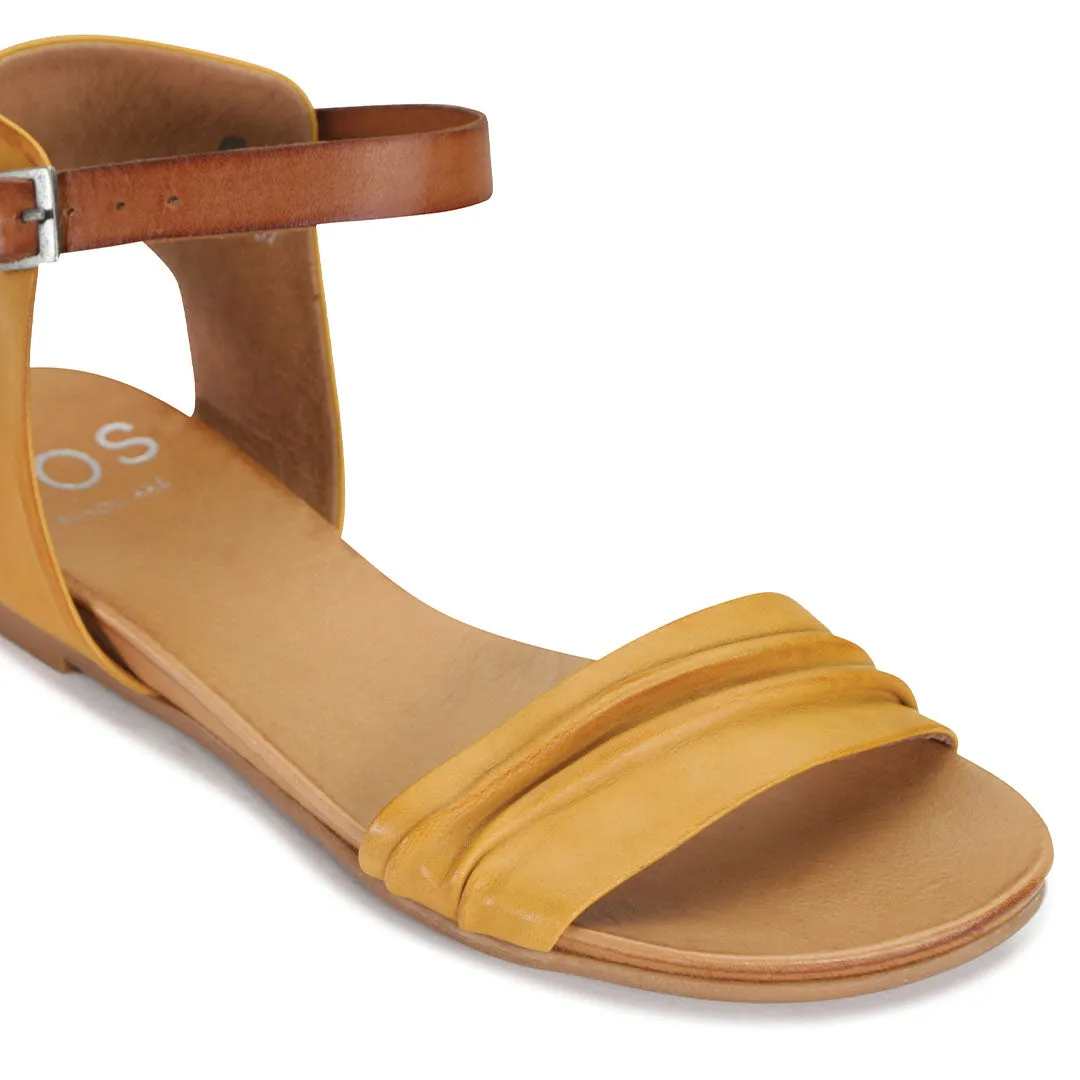 LARNI LEDER SANDALEN MIT KNÖCHELBAND