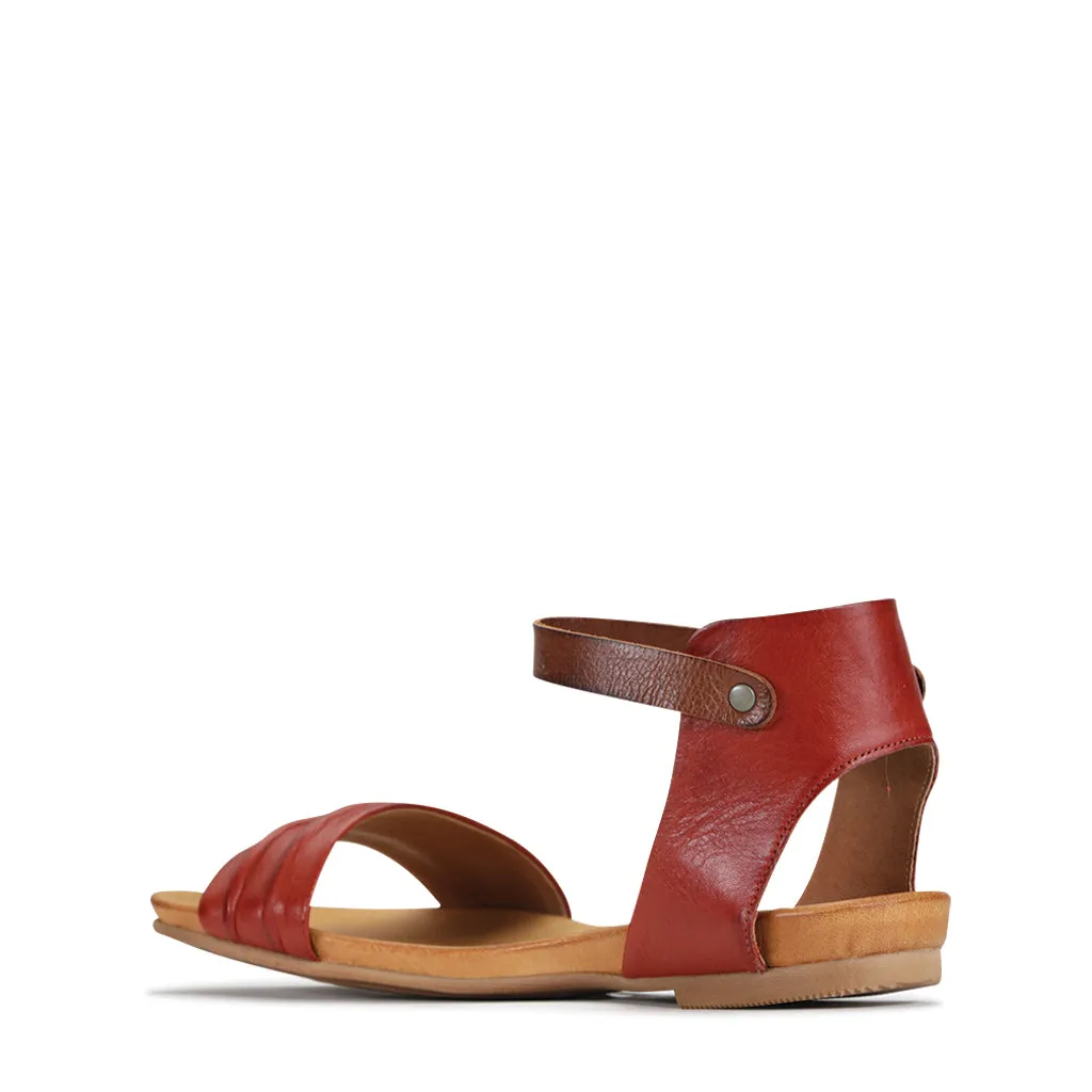 LARNI LEDER SANDALEN MIT KNÖCHELBAND