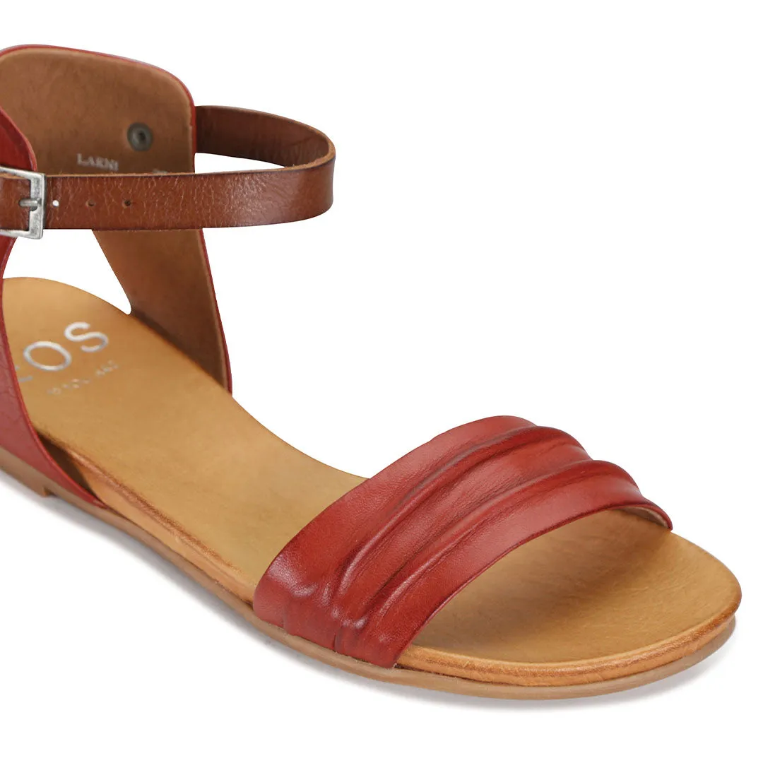 LARNI LEDER SANDALEN MIT KNÖCHELBAND