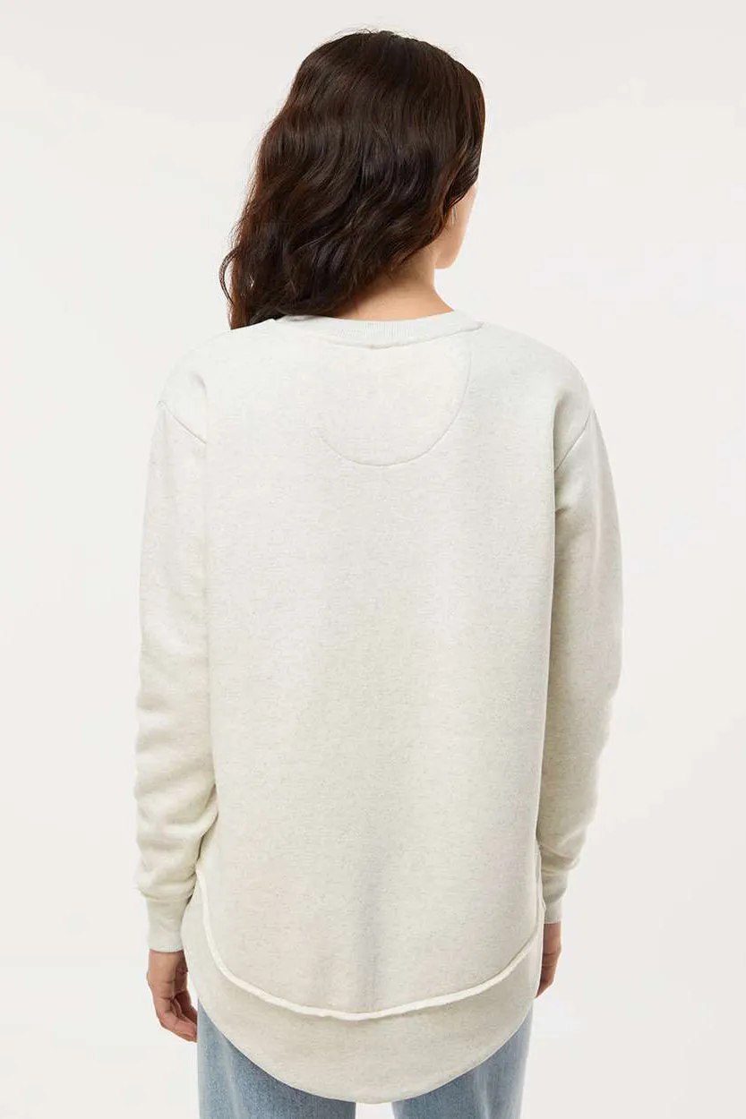 LAT Damen Weekend Fleece Crewneck Sweatshirt - Heather Natur