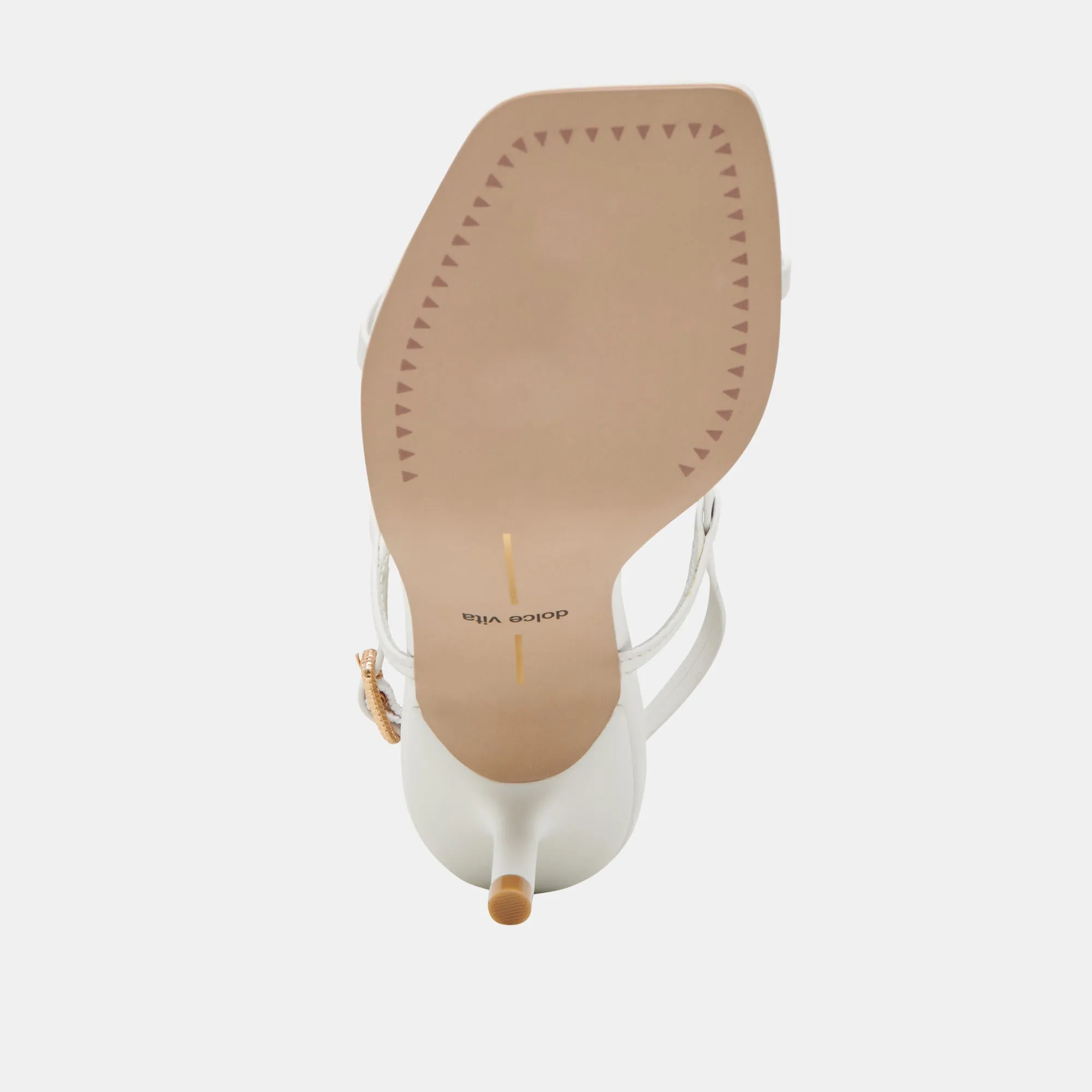 LAURY HEELS ECHTES WEISSES LEDER