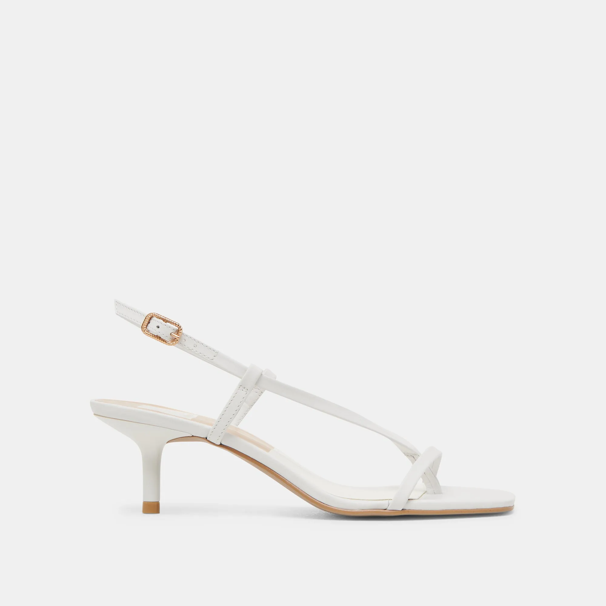 LAURY HEELS ECHTES WEISSES LEDER