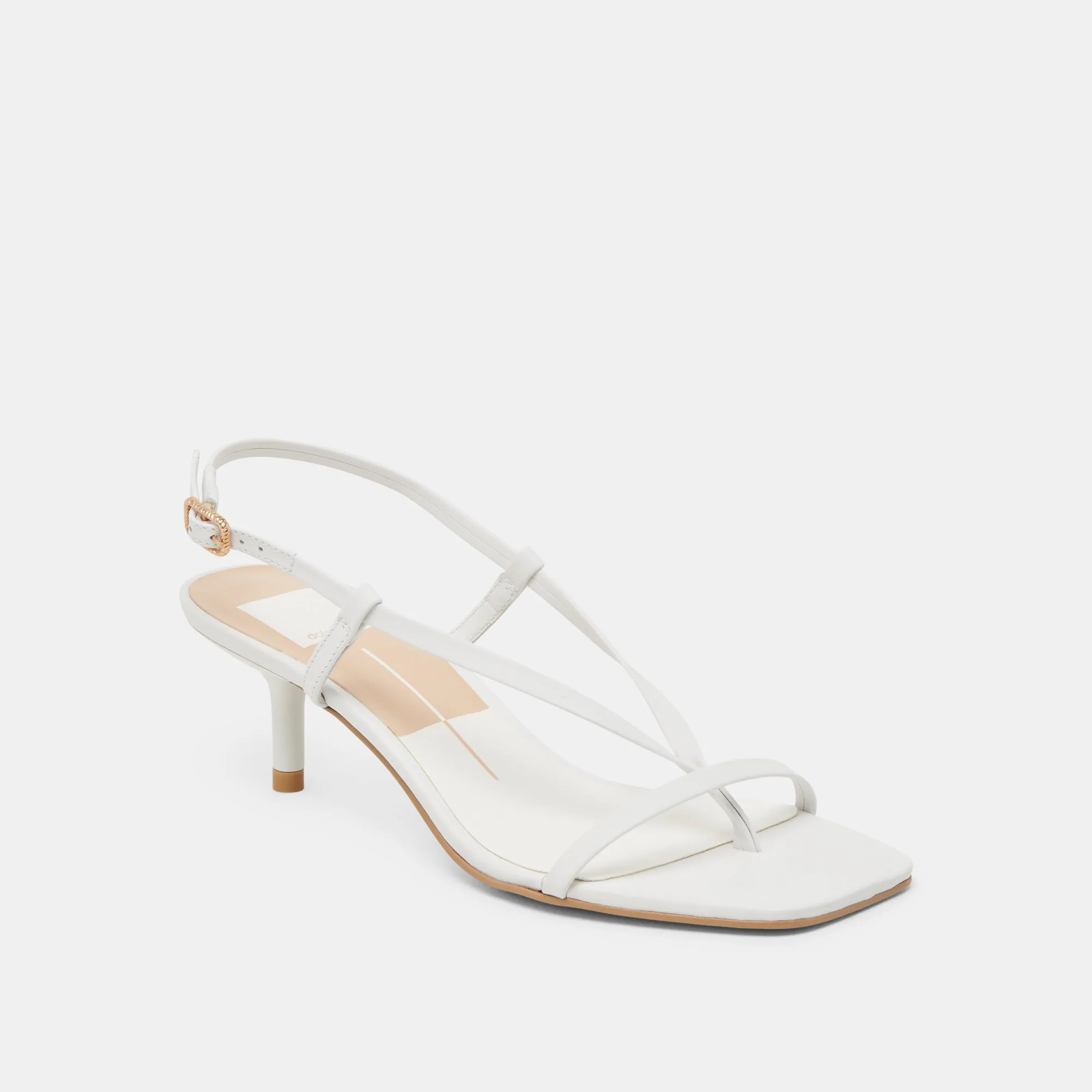 LAURY HEELS ECHTES WEISSES LEDER