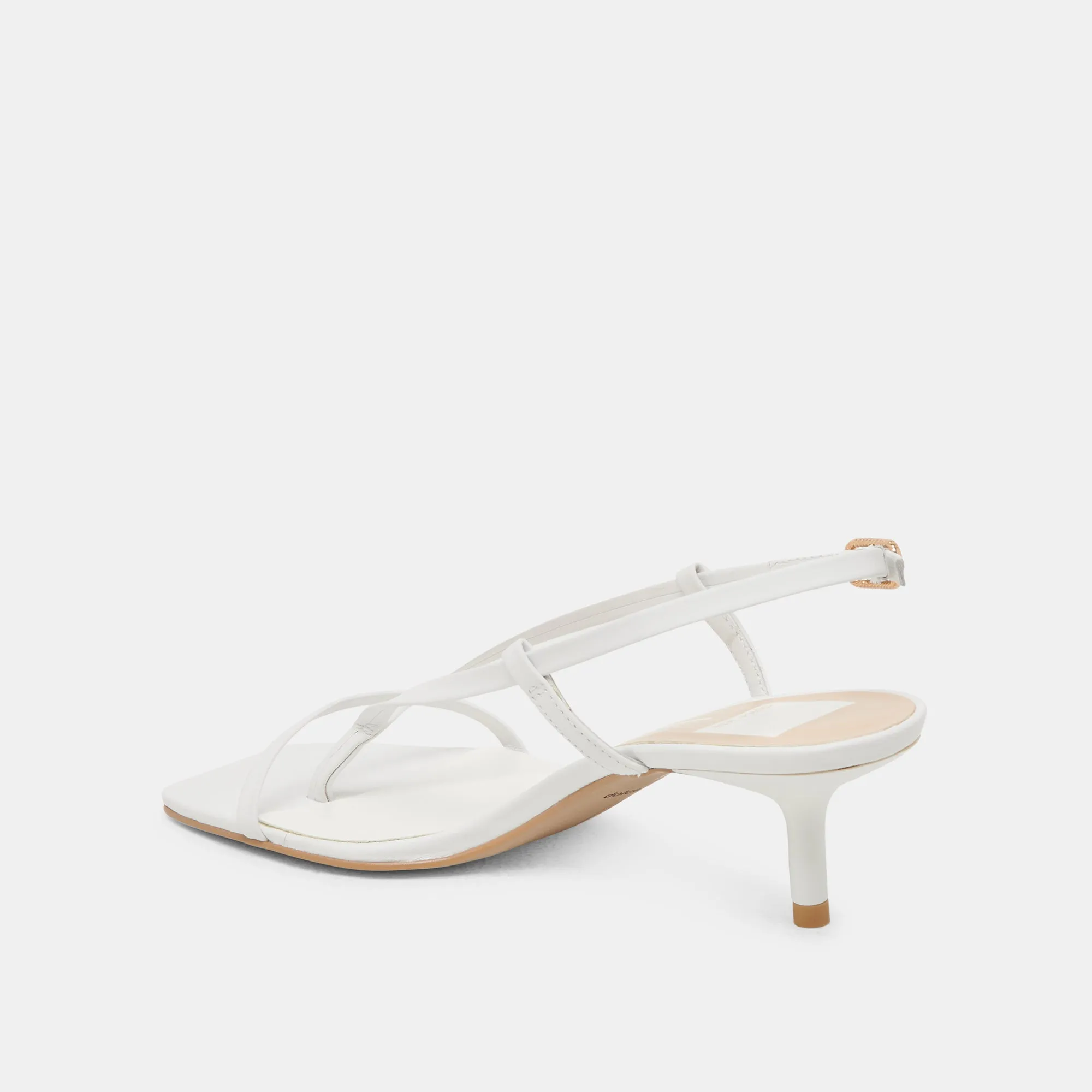 LAURY HEELS ECHTES WEISSES LEDER