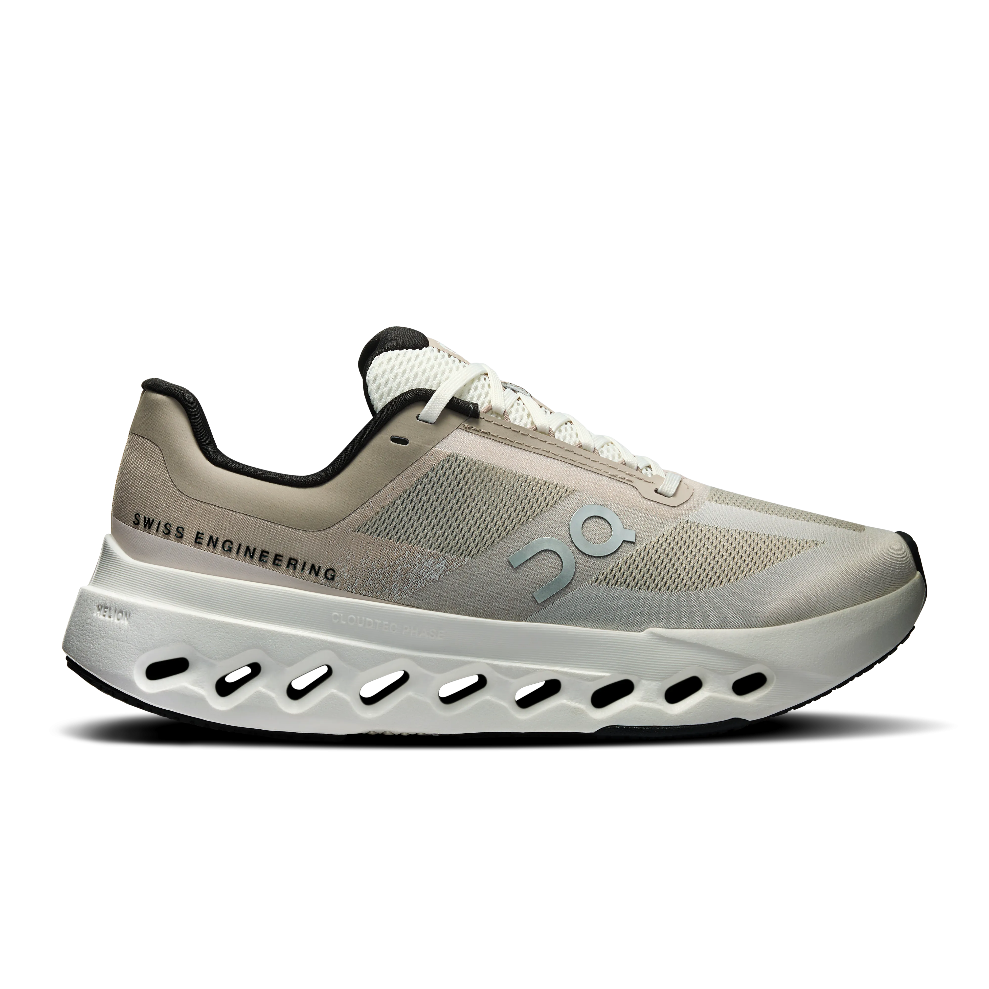 Herren Chubbies auf Damen Cloudsurfer Next Schuhen - Nebel / Elfenbein