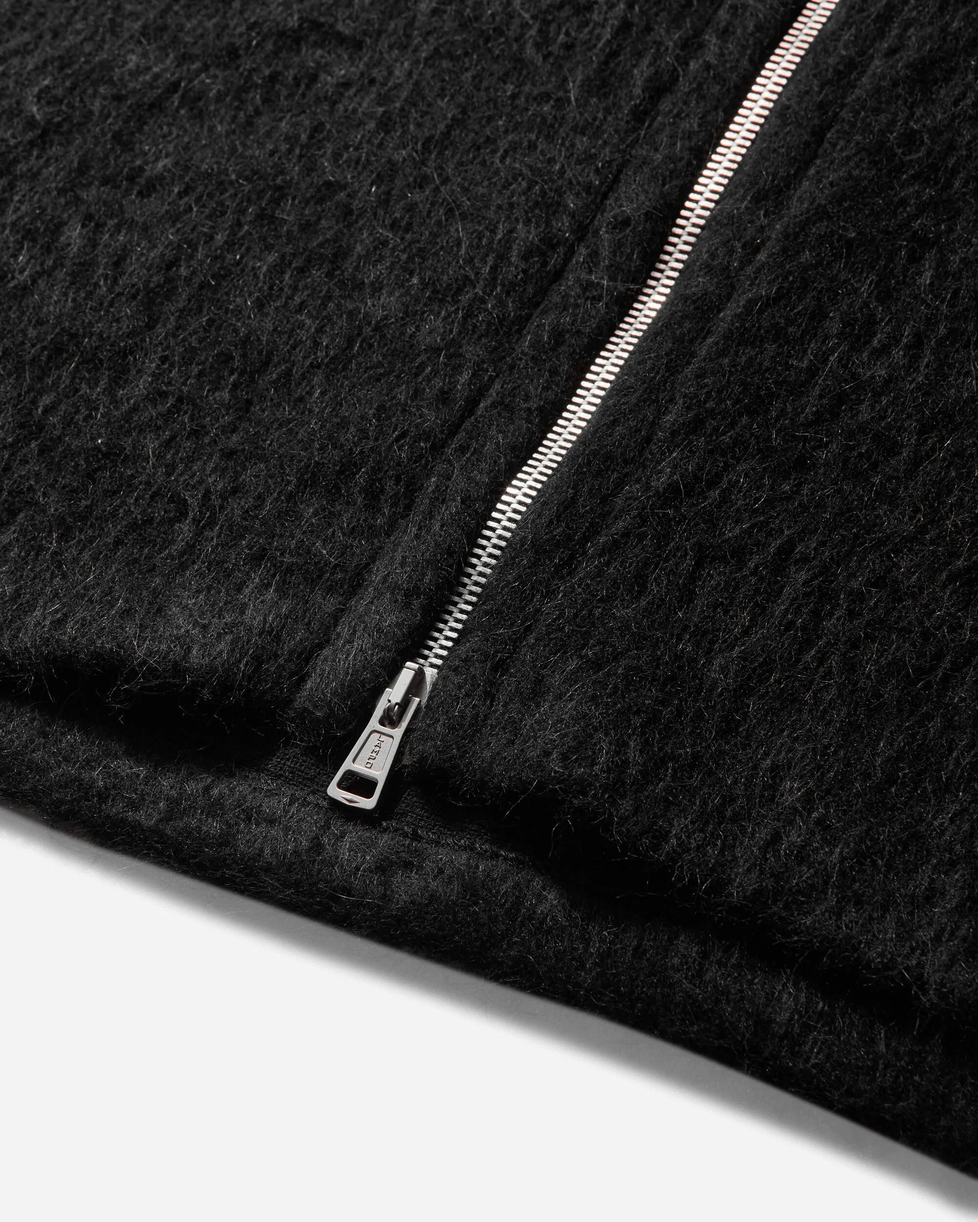 Herren Pullover mit Vollreißverschluss Schwarz