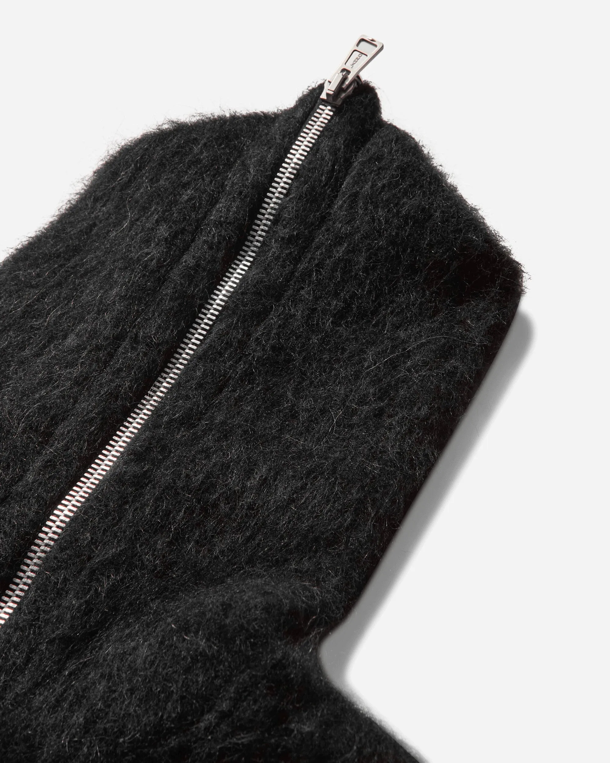 Herren Pullover mit Vollreißverschluss Schwarz
