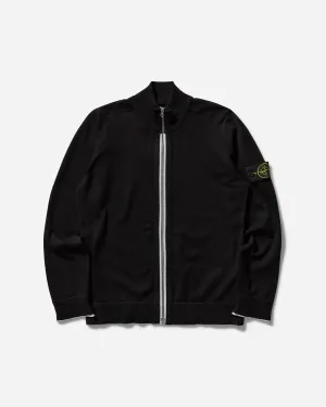 Herren Zip-Up Cardigan Schwarz