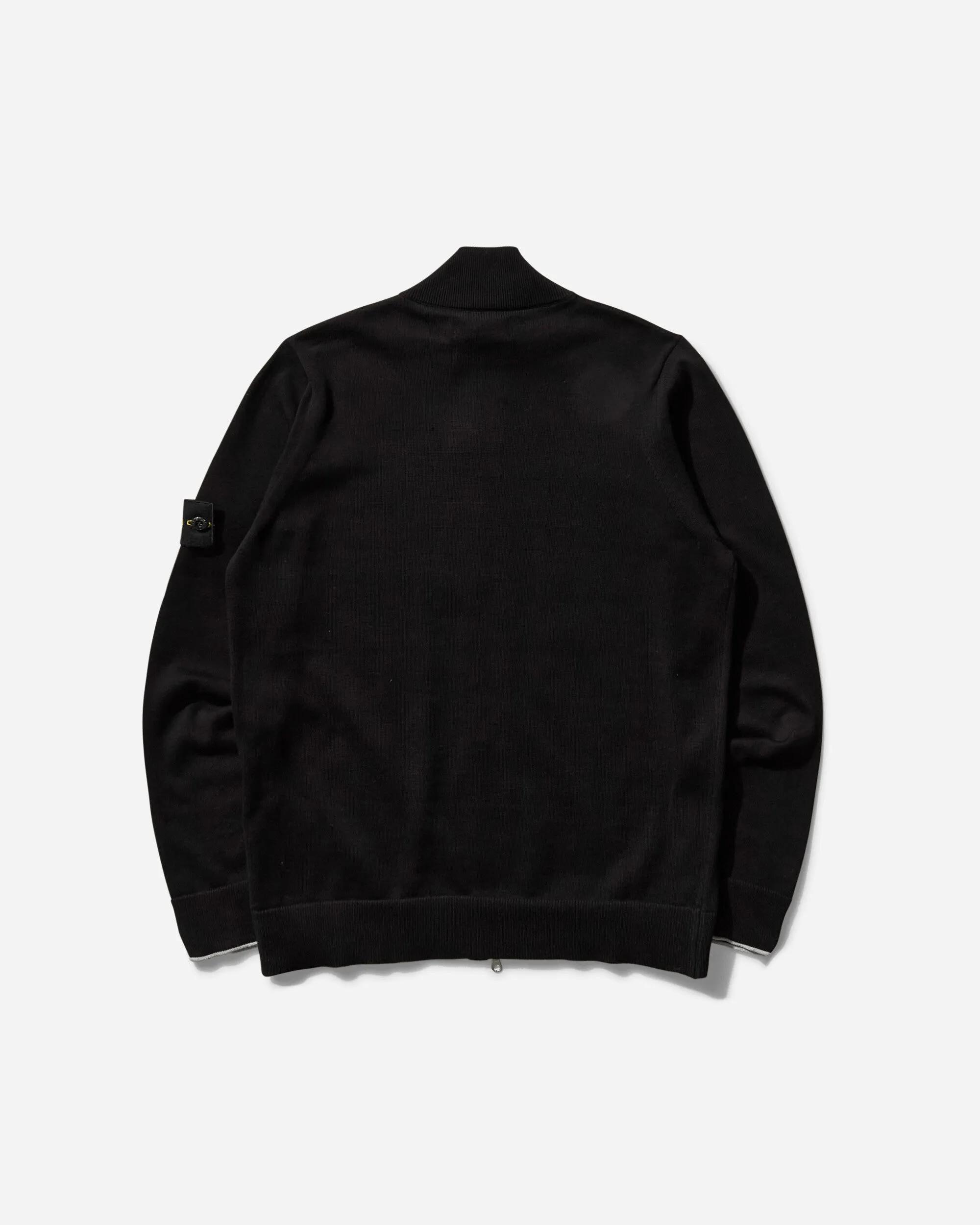 Herren Zip-Up Cardigan Schwarz