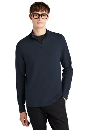 Mercer Mettle Herren Stretch 1/4-Zip Sweatshirt - Nachtmarineblau