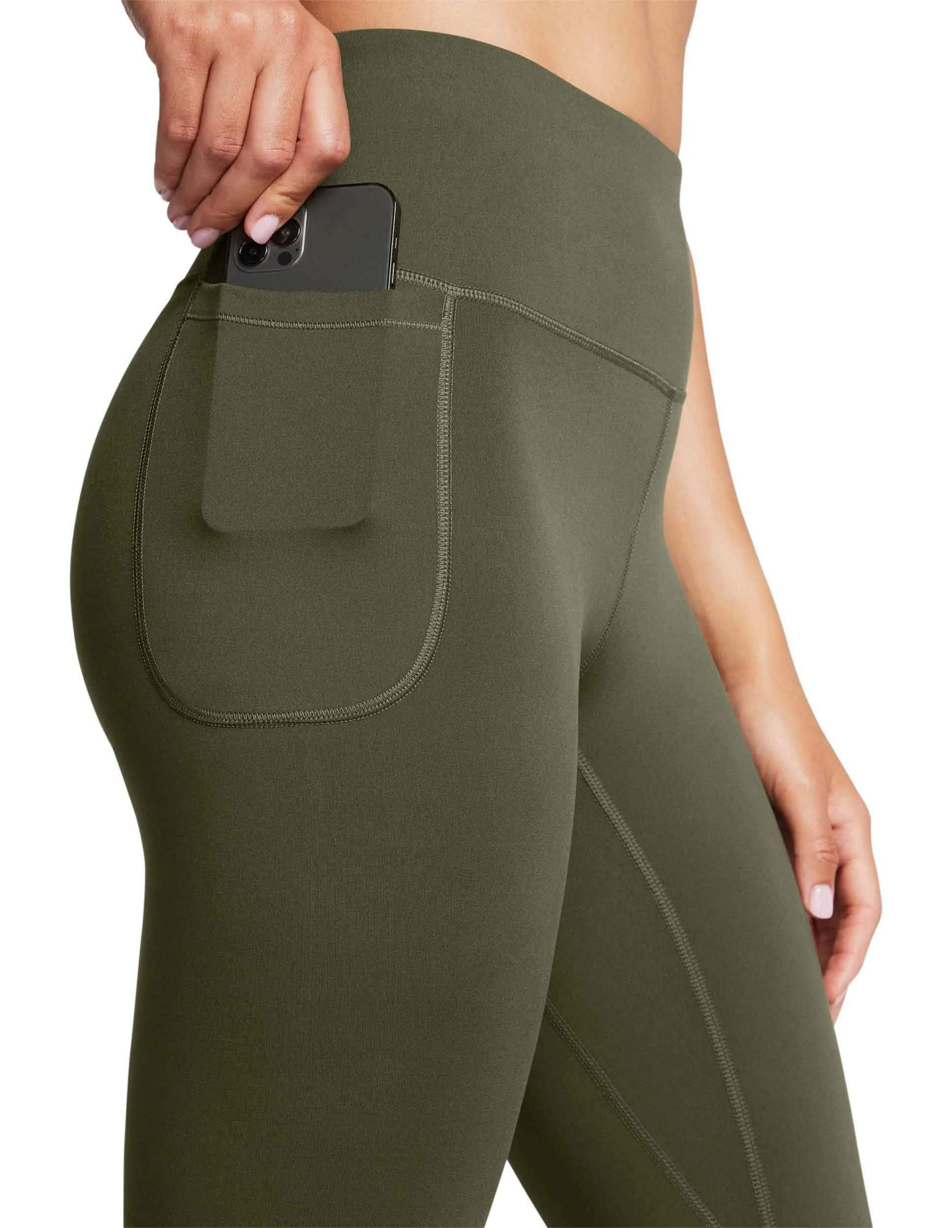 Bewegungsleggings - Marine OD Grün/Schwarz