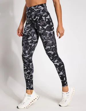 Bewegungsdruck Leggings - Schwarz/Titangrau