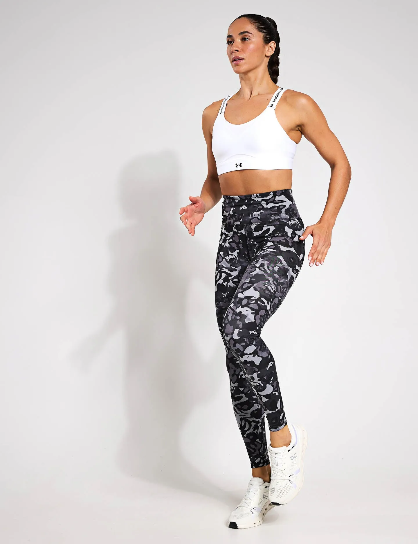 Bewegungsdruck Leggings - Schwarz/Titangrau