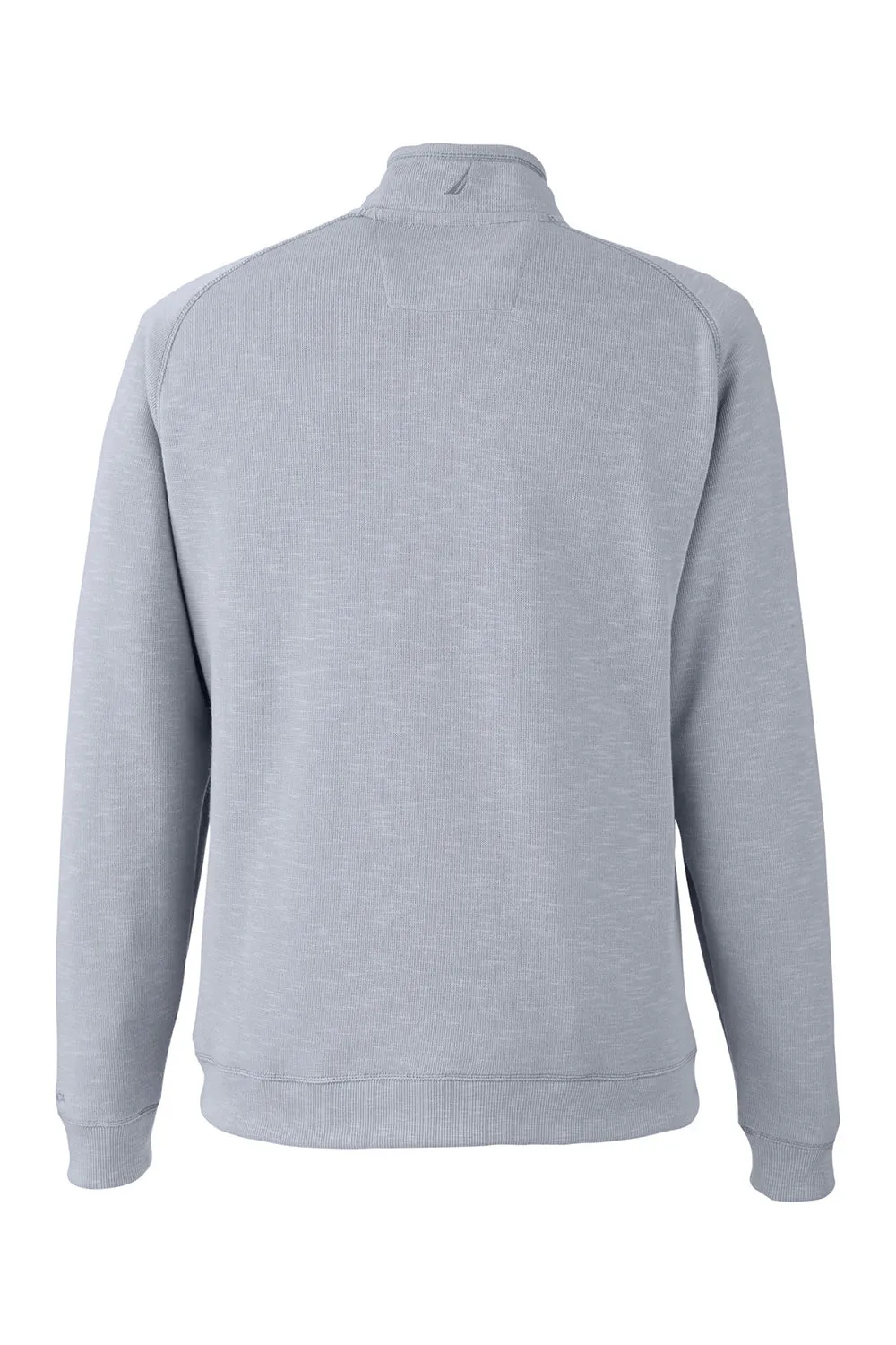 Nautica Herren Sun Surfer Supreme 1/4-Zip Sweatshirt mit Taschen - Vintage Pebble Grau