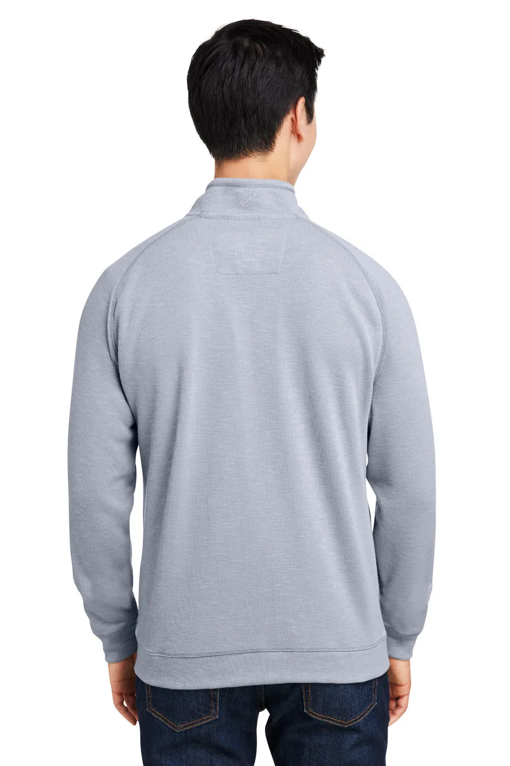 Nautica Herren Sun Surfer Supreme 1/4-Zip Sweatshirt mit Taschen - Vintage Pebble Grau