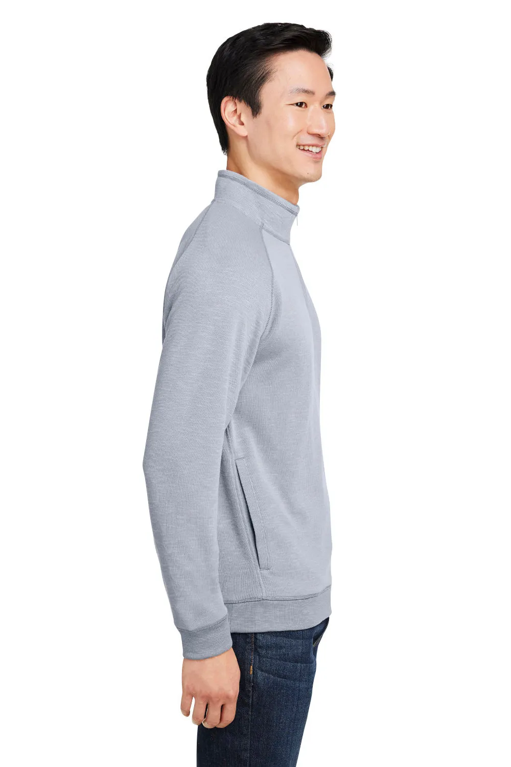 Nautica Herren Sun Surfer Supreme 1/4-Zip Sweatshirt mit Taschen - Vintage Pebble Grau