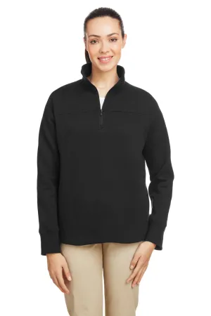 Nautica Damen Anchor Fleece 1/4 Zip Sweatshirt - Schwarz