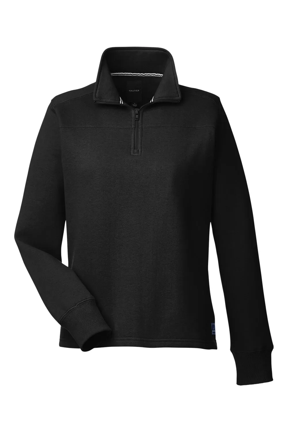 Nautica Damen Anchor Fleece 1/4 Zip Sweatshirt - Schwarz