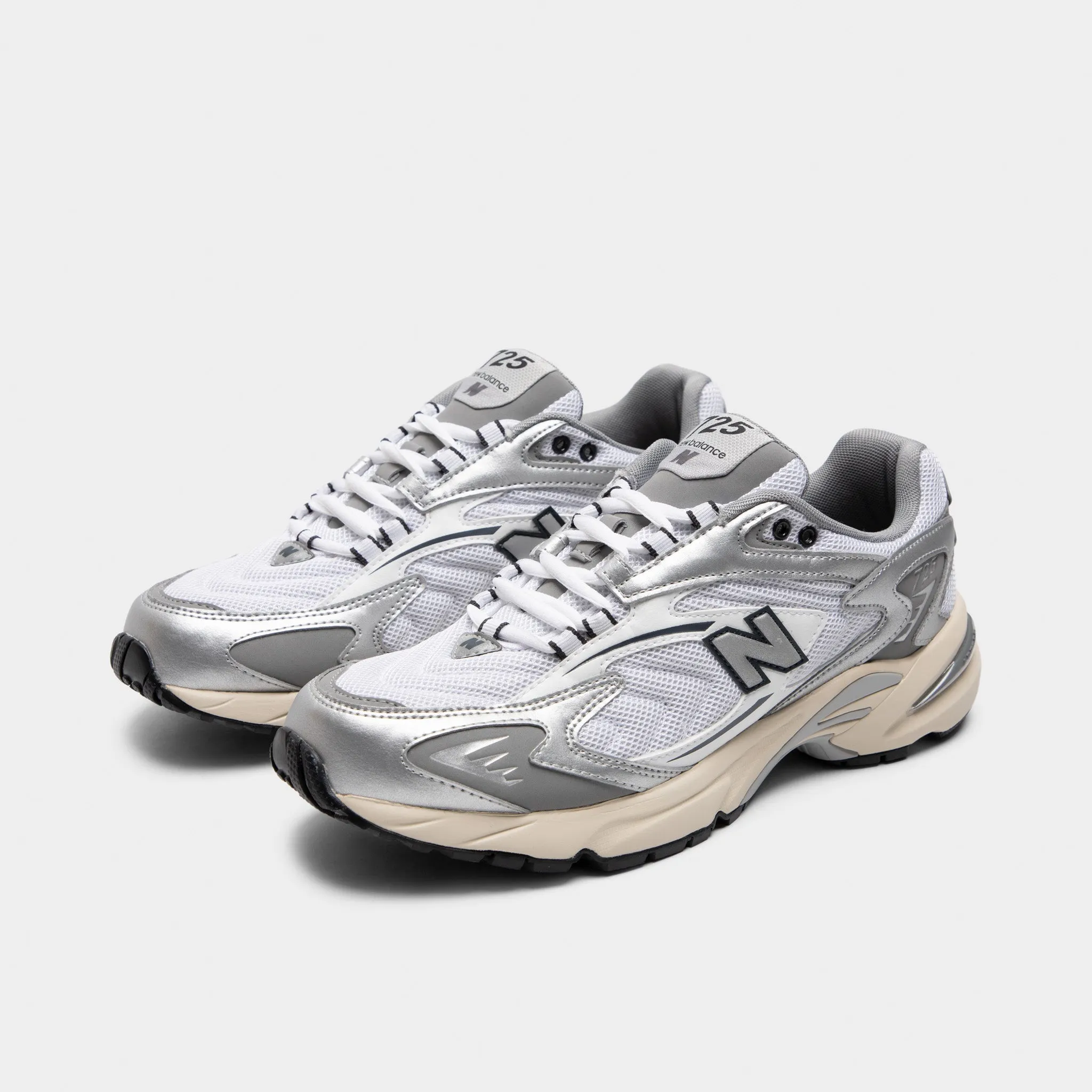 New Balance 725V1 Weiß / Metallic Silber - Schiefergrau