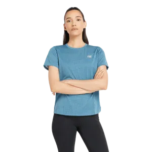 New Balance Damen Sport T-Shirt in Terrarium Heather AW24
