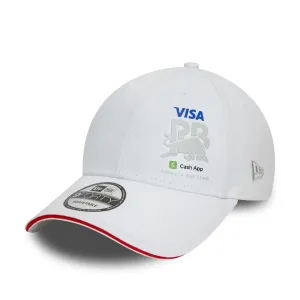 New Era 9forty Cap Visa Cash App Racing Bulls Makelloses Weiß 9FORTY Verstellbare Kappe
