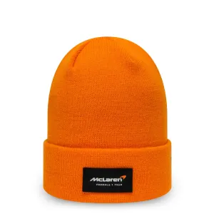 New Era Beanie Mütze McLaren Racing Orange Bündchen Strickmütze