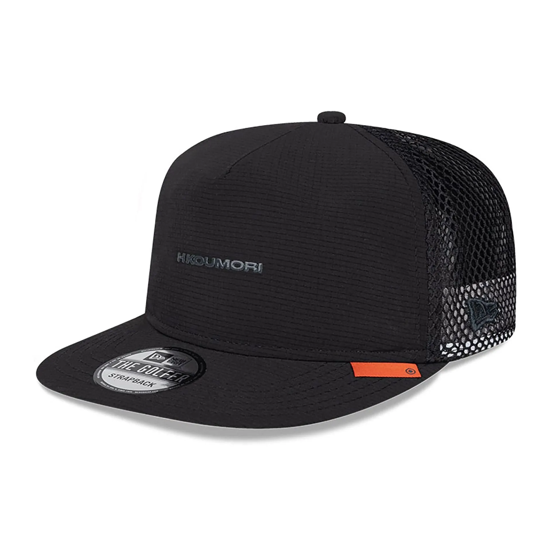 New Era Flache Mützen Hermanos Koumori x New Era Schwarze Golf-Einstellbare Kappe