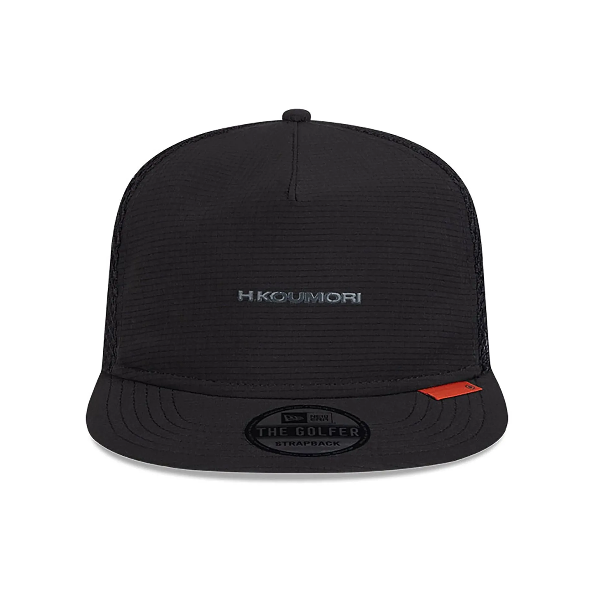 New Era Flache Mützen Hermanos Koumori x New Era Schwarze Golf-Einstellbare Kappe