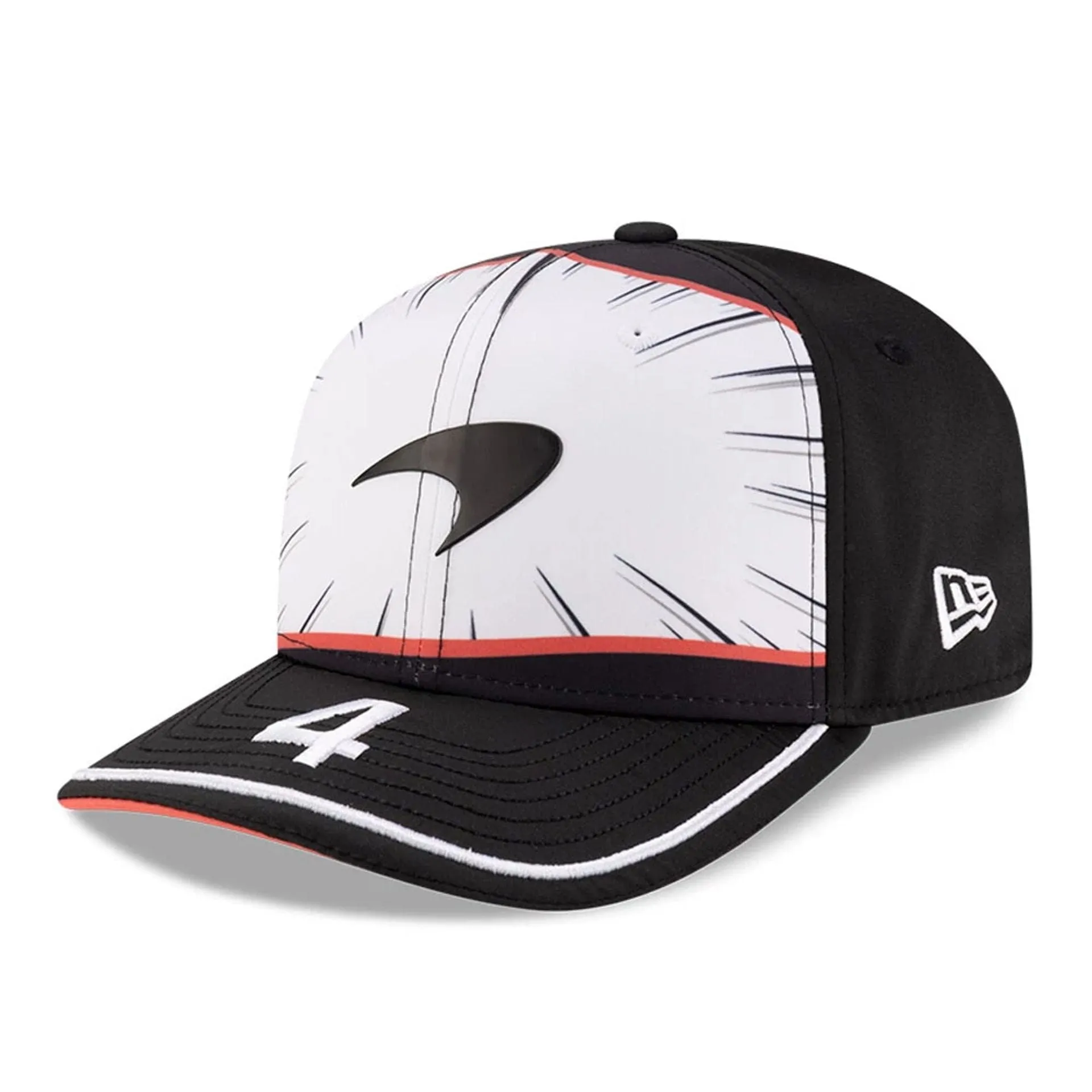 New Era Snapback Cap McLaren Racing Lando Norris Replica Japan Renn-Special Schwarz 9SEVENTY Stretch Snap Verstellbare Kappe