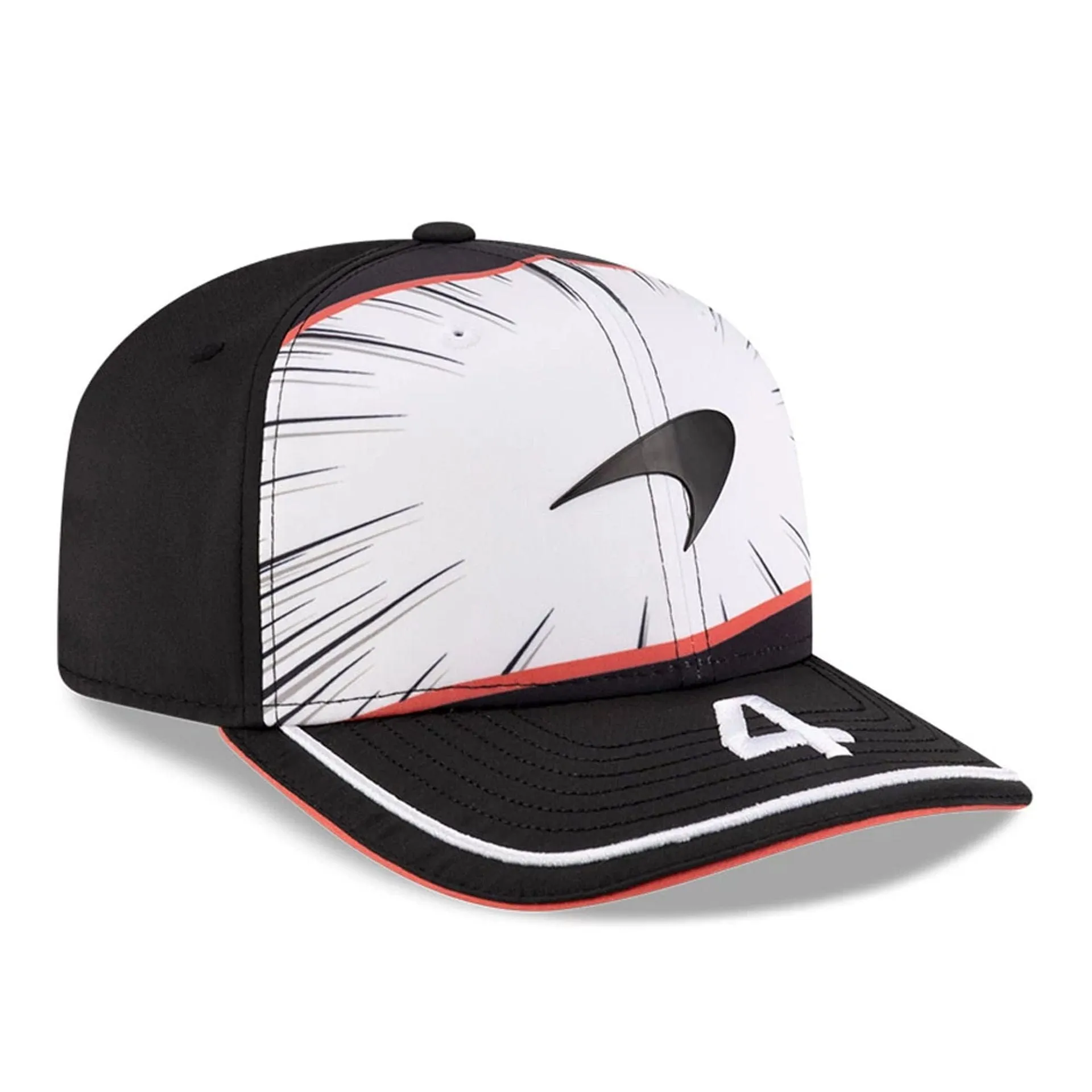 New Era Snapback Cap McLaren Racing Lando Norris Replica Japan Renn-Special Schwarz 9SEVENTY Stretch Snap Verstellbare Kappe