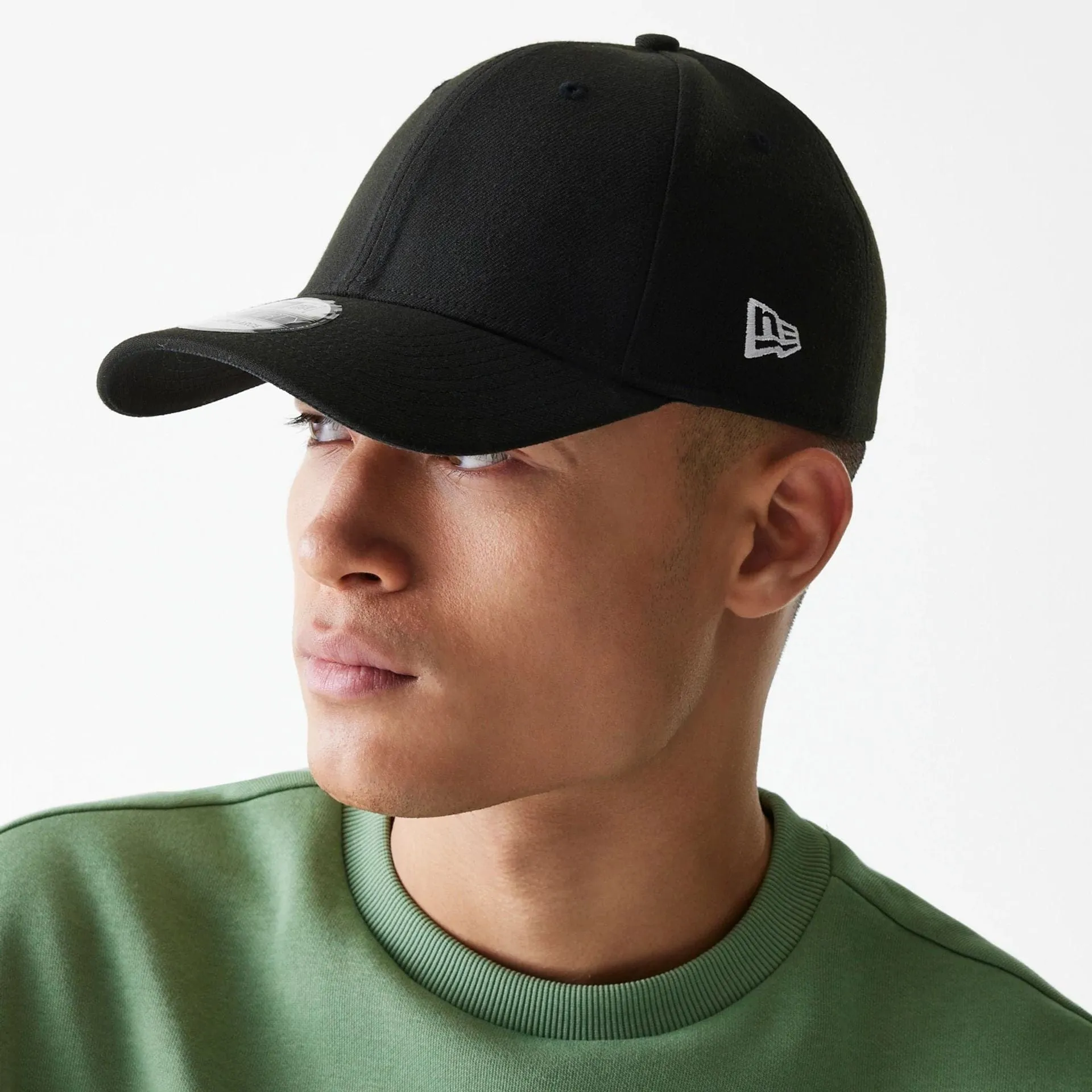 New Era Stretch Fit Kappen New Era Flag Schwarz 39THIRTY Mütze