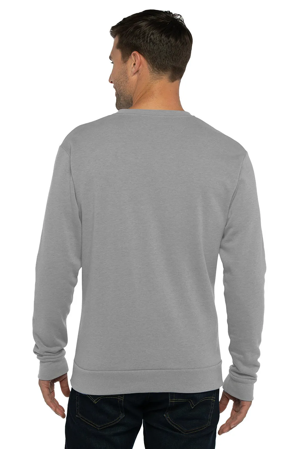 Next Level Herren PCH Rundhalspullover - Heather Grau