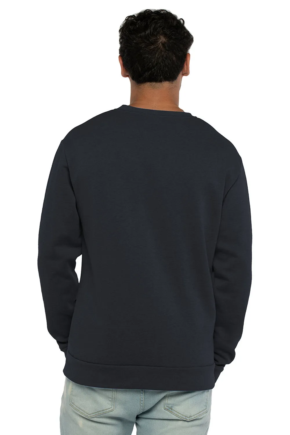 Next Level Herren PCH Rundhalspullover - Meliertes Mitternachtsmarineblau