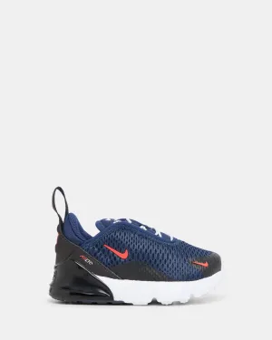 Nike Kinder Schuhe Air Max 270 Baby Mitternachtsblau/Rot/Schwarz/Weiß