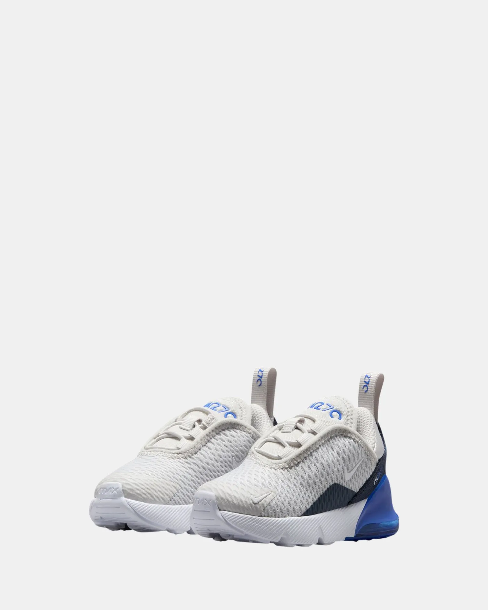 Nike Kinder Schuhe Air Max 270 Baby Grau/Weiß/Kräftiges Blau