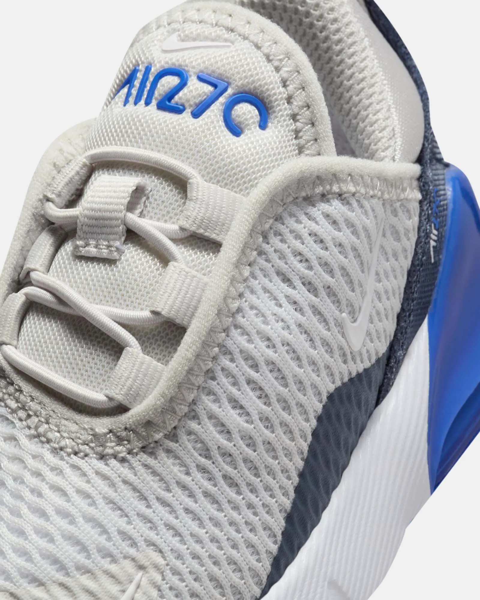 Nike Kinder Schuhe Air Max 270 Baby Grau/Weiß/Kräftiges Blau