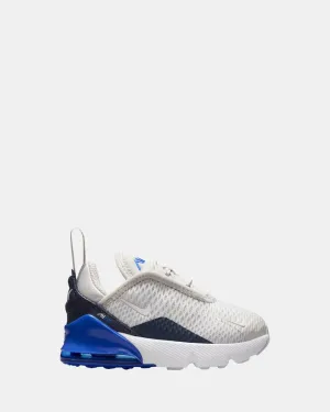 Nike Kinder Schuhe Air Max 270 Baby Grau/Weiß/Kräftiges Blau